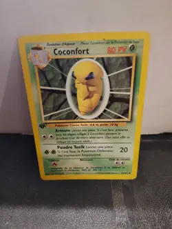 Pokemon TCG Kakuna 33/102 Base Set 1st Edition FRENCH - Image 1