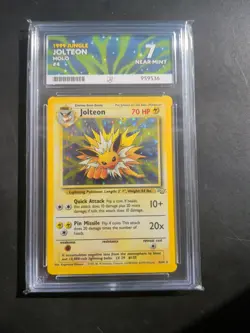 Pokemon TCG Jolteon Jungle 4/64 Holo Unlimited Holo Rare Ace 7 - Image 1