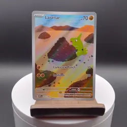 Pokemon TCG Larvitar Obsidian Flames 203/197 Full Art Illustration Rare Holo AR - Image 1