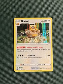 Pokemon TCG Bibarel 121/172 Brilliant Stars Holo Rare LP Condition - Image 1