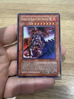 Yu-Gi-Oh Horus The Black Flame Dragon Lv8 SOD-EN008 1st Edition - Image 1