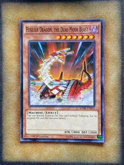 Yugioh Fusilier Dragon, the Dual-Mode Beast SDMP-EN015 Common 1st Ed NM - Image 1