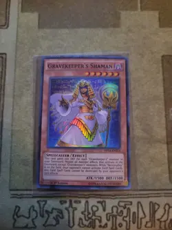 YUGIOH GRAVEKEEPER'S SHAMAN MP14-EN214 SUPER 1ST ED NM - Image 1