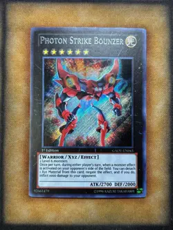 Yugioh Photon Strike Bounzer GAOV-EN043 Secret Rare 1st Ed NM - Image 1