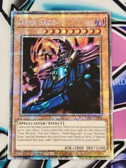 YUGIOH RA05-EN004 Dark Sage Starlight Rare 1ST EDITION - Image 1