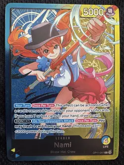 One Piece Nami OP11-041 Foil Leader Learn Together Deck Set NM English - Image 1