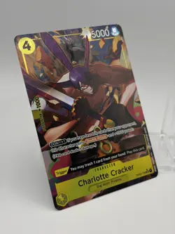 One Piece Charlotte Cracker Alt Art Foil OP03-108 SR Premium Booster NM ENGLISH - Image 2