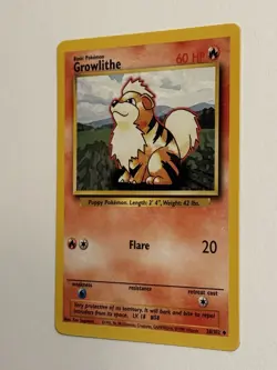 RARE 1999 Base Set Uncommon Growlithe Card 28/102! Excellent Condition! - Image 3