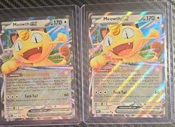 Pokemon Card Lot 2 Meowth EX PDR 062/088 Holo Basic English Pokemon EX Rule 2023 - Image 1