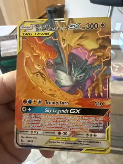 Pokemon TCG Moltres Zapdos Articuno Tag Team GX Hidden Fates Holo Card44/68 Nm/M - Image 1