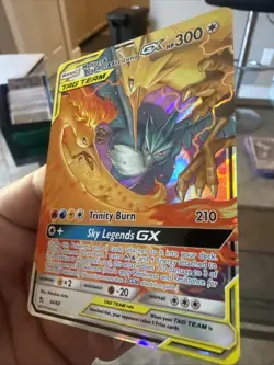 Pokemon TCG Moltres Zapdos Articuno Tag Team GX Hidden Fates Holo Card44/68 Nm/M - Image 2