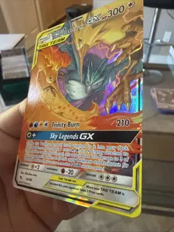 Pokemon TCG Moltres Zapdos Articuno Tag Team GX Hidden Fates Holo Card44/68 Nm/M - Image 4