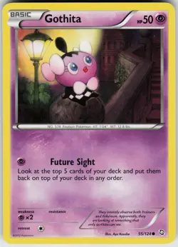 Pokemon Gothita 55/124 Dragons Exalted Common card - Image 1