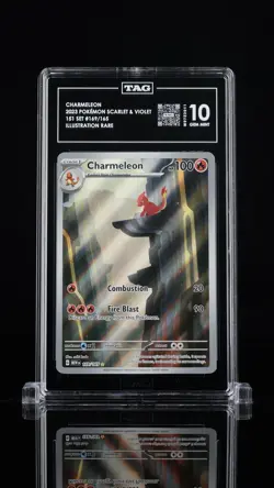 Pokemon TCG Charmeleon Scarlet Violet-151 Illustration Rare Card 169/165 Tag 10 - Image 1