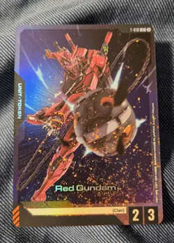 Gundam Card Game - Red Gundam - FOIL T-018 unit token - Image 1