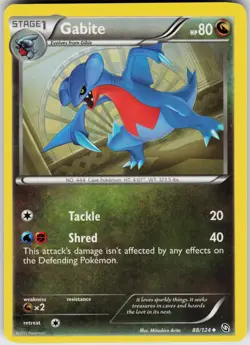 Pokemon Gabite (88) 88/124 Dragons Exalted Uncommon card - Image 1