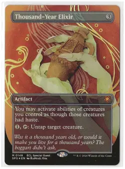MTG Magic Thousand-Year Elixir FOIL BORDERLESS Lorwyn Eclipsed - Image 2