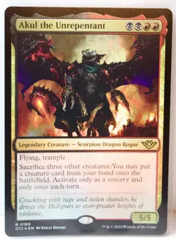 Akul the Unrepentant [New, Near Mint] *Foil* {Thunder Junction} - Image 1