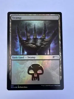 Swamp (557) - FOIL - Secret Lair - Near Mint - MTG - Image 1