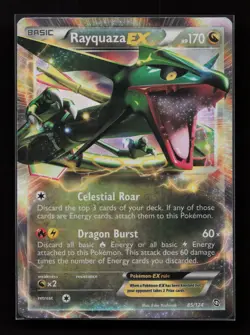 Rayquaza EX 85/124 Holo Rare EX Dragons Exalted Pokemon Near Mint - Image 1