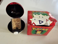 Togepi Burger King Pokemon 23k Gold Plated Trading Card with COA + box - Image 1