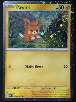 🌀Double Swirl - Pawmi 074/193-Cosmos Holo-Paldea Evolved-Pokemon TCG-NM - Image 1