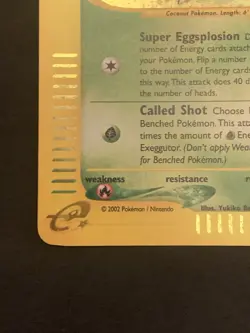 Pokemon Card Aquapolis Exeggutor H10/H32 LP - Image 4