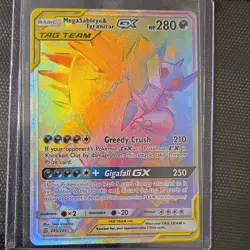 Pokemon Mega Sableye & Tyranitar GX 245/236 SM Unified Minds Secret Rare Holo E… - Image 1