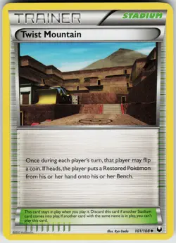 Pokemon Twist Mountain 101/108 Dark Explorers Uncommon card - Image 1