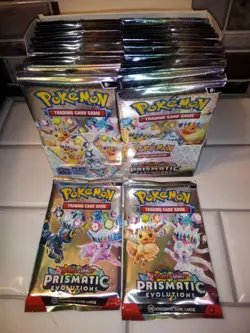 Pokemon TCG: Scarlet and Violet Prismatic Evolutions x1 Booster Pack - Image 3