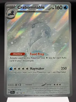 Crabominable 149/142 - Illustration Rare - Stellar Crown Pokemon Card NM - Image 1