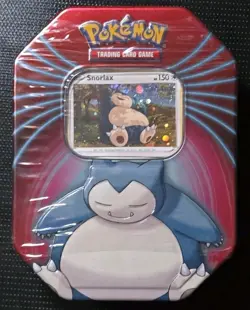 Pokemon TCG Snorlax Mighty Mysterious Knockout Tin Sealed 2021 - Image 1
