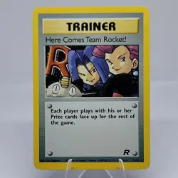 Here Comes Team Rocket-Unlimited Edition Regular LP Pokemon Card TCG WOTC - Image 1
