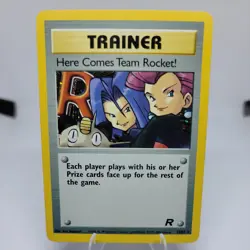 Here Comes Team Rocket-Unlimited Edition Regular LP Pokemon Card TCG WOTC - Image 2