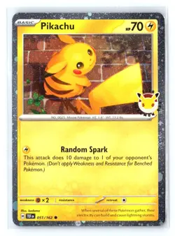 Pikachu Pokemon Day 30th Anniversary Cosmos Holo #051/162 Near Mint or Better - Image 1