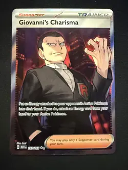 Giovanni's Charisma 197/165 Ultra Rare SV151 Pokemon TCG Near Mint NM - Image 1