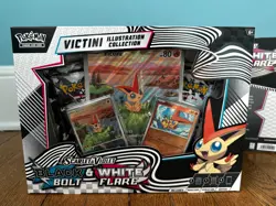 Pokemon Black Bolt & White Flare Victini Illustration Collection Box - LOT OF 2 - Image 1