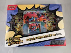 3 Pokemon TCG Ascended Heroes Mega ex Box Bundle Feraligatr Emboar Meganium New - Image 5