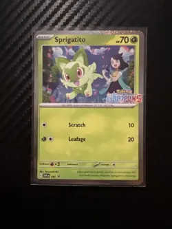 Sprigatito 191 Stamped Promo Pokemon Horizons Grand Adventure Collection - Image 1
