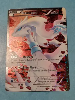 2013 Pokemon Legendary Treasures: Radiant Collection #RC22/RC25 Reshiram MP/LP - Image 3