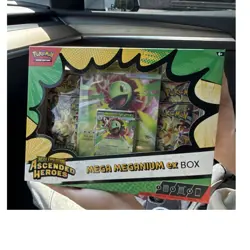 Pokemon Mega Meganium ex Box Ascended Heroes TCG English Promo Booster Oversized - Image 1