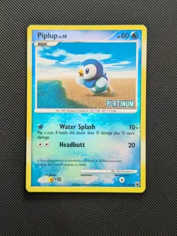 Piplup 71/100 Diamond & Pearl Majestic Dawn Platinum Stamped Reverse Holo Mp+ - Image 1