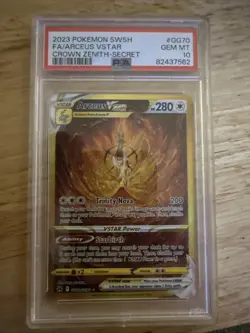 Pokemon Arceus VSTAR (Secret) GG70/GG70 Crown Zenith: Galarian Gallery PSA 10 - Image 1