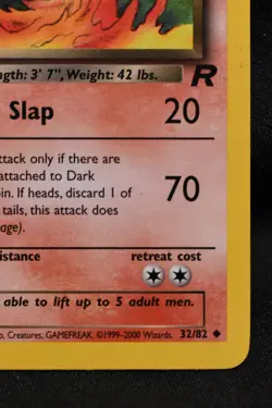 Dark Charmeleon 32/82 MP Team Rocket Regular Uncommon Unlimited Pokemon TCG - Image 4