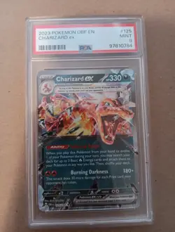 PSA 9 2023 Pokemon OBF EN-Obsidian Flames #125 Charizard ex - Image 1