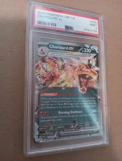 PSA 9 2023 Pokemon OBF EN-Obsidian Flames #125 Charizard ex - Image 2
