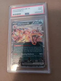 PSA 9 2023 Pokemon OBF EN-Obsidian Flames #125 Charizard ex - Image 3