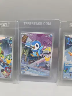 TURTWIG CHIMCHAR PIPLUP 040 041 042 First Partner Illustration Collectio Pokemon - Image 3