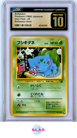 BULBASAUR INTRO PACK BULBASAUR DECK 29 POKEMON CGC 10 PRISTINE - Image 1