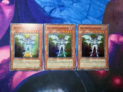 3x Yugioh GX05-EN001 Nurse Reficule The Fallen One Super Rare Unlimited LP - Image 1